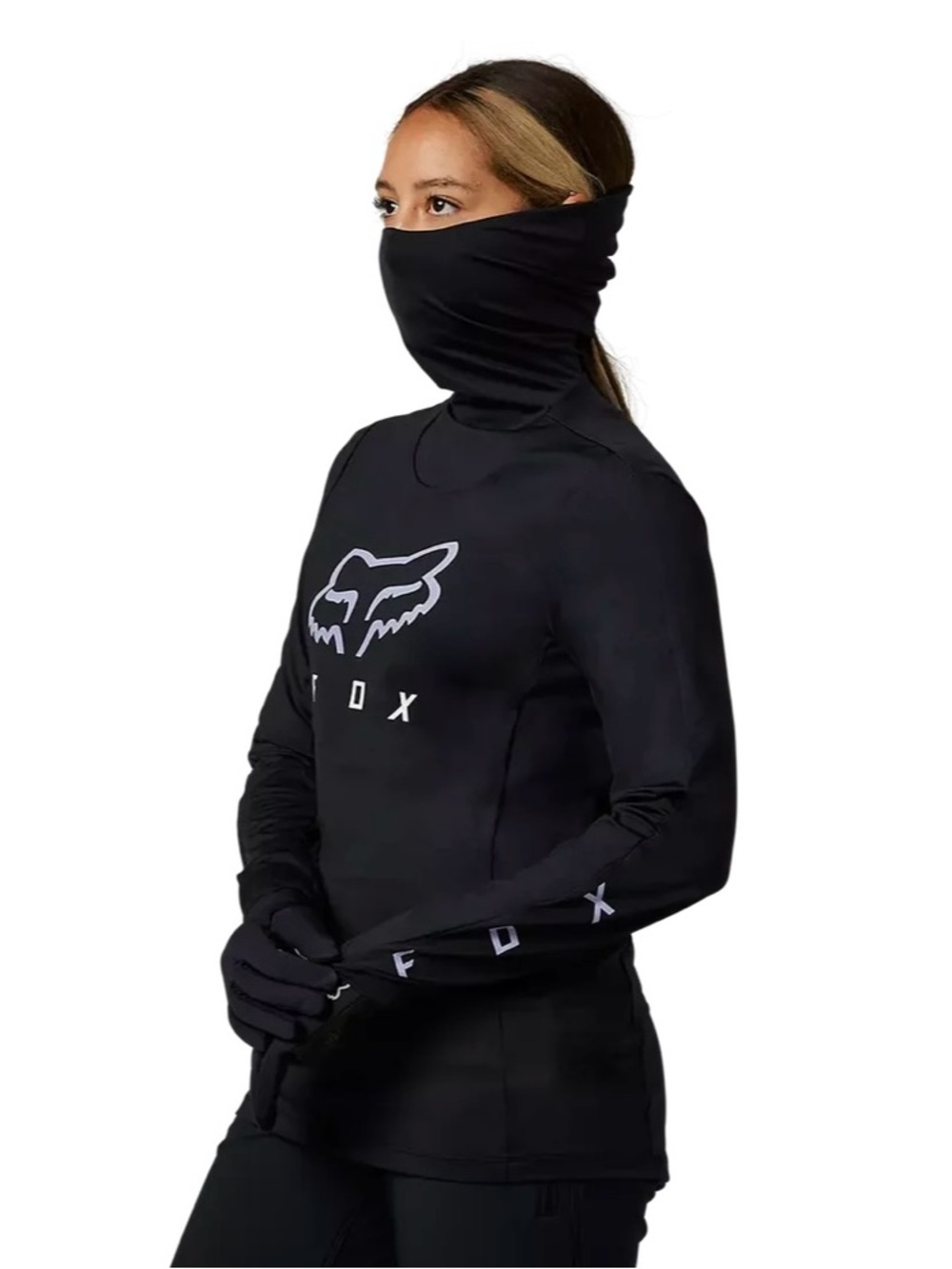 Fox Racing Ranger Drive Jersey Black MTB Biker Hoodie M Fox Head ATV Motocross - Picture 3 of 16